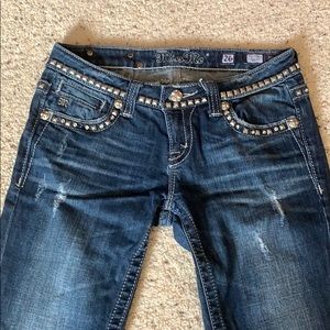 Miss Me blue jeans. Size 26 long.
